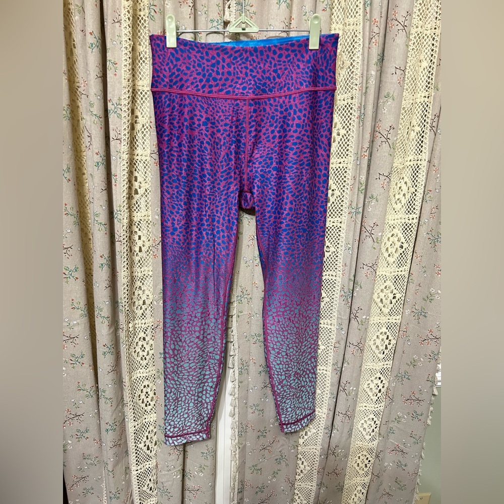 WITH High Rise Abstract Print Yoga Leggings Size XL NWOT